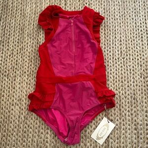 mia joy / joy folie azzy swimsuit hot pink red